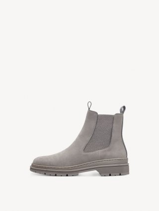 Tamaris Leder Chelsea Boot - Grau
