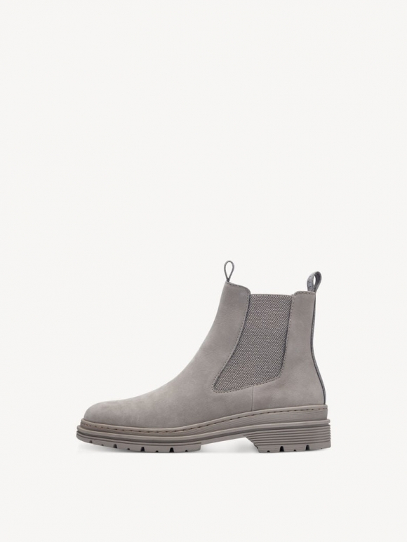 Tamaris Leder Chelsea Boot - Grau