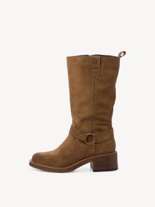 Tamaris Lederstiefelette - Braun Tamaris Lederstiefelette - Braun