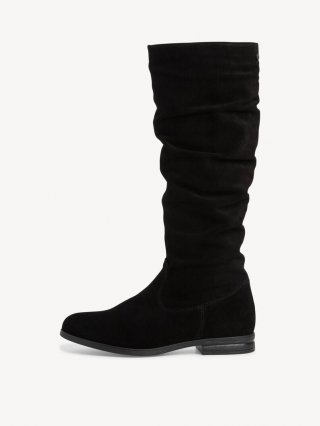 Tamaris Lederstiefel - Schwarz