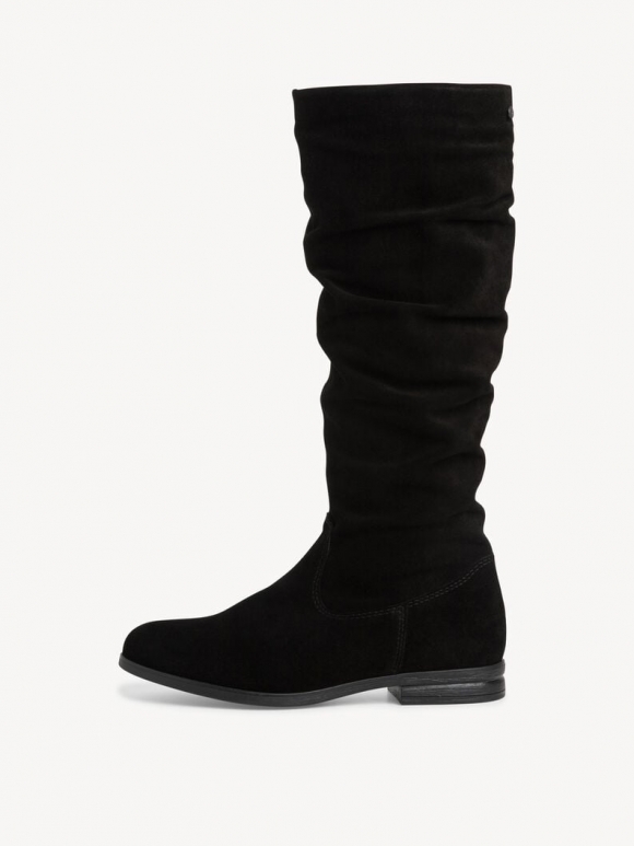 Tamaris Lederstiefel - Schwarz