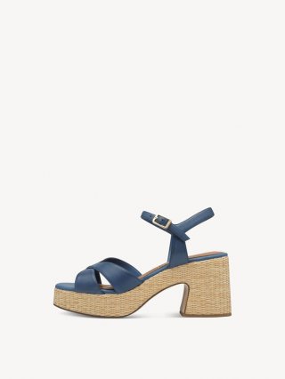 Tamaris Ledersandalette - Blau