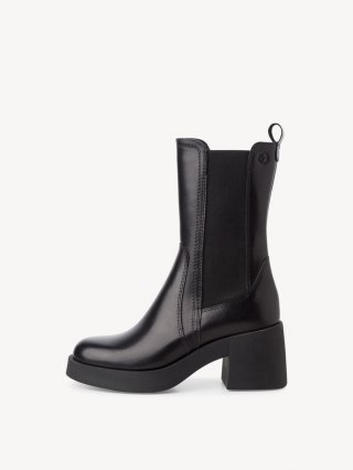 Tamaris Leder Chelsea Boot - Schwarz