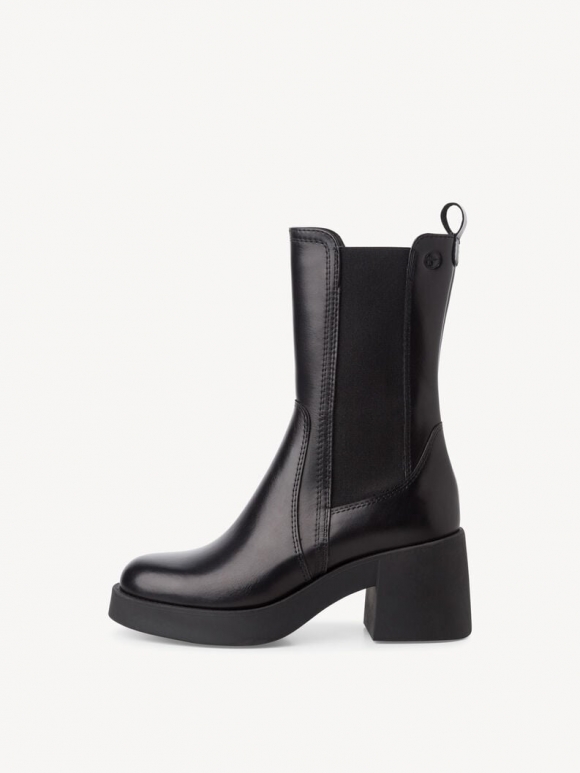 Tamaris Leder Chelsea Boot - Schwarz