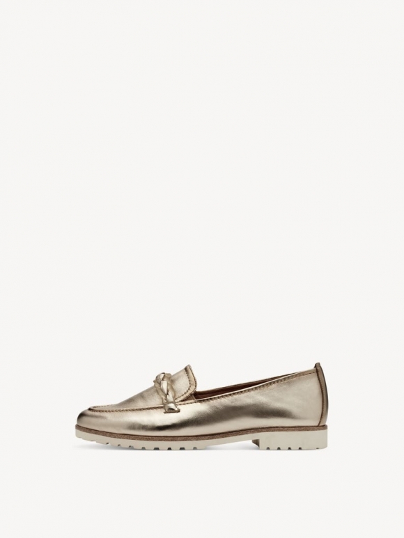 Tamaris Lederslipper - Metallic Tamaris Lederslipper - Metallic