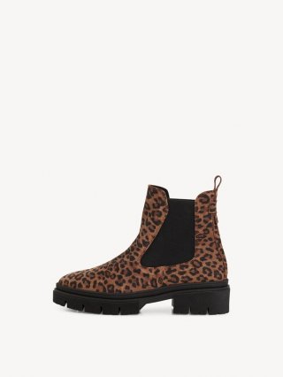 Tamaris Leder Chelsea Boot - Braun