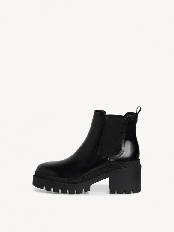Tamaris Leder Chelsea Boot - Schwarz
