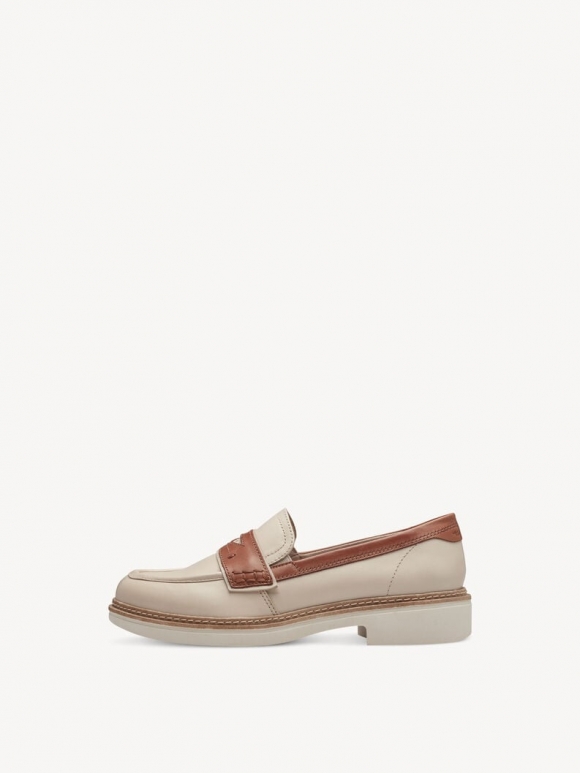 Tamaris Lederslipper - Beige Tamaris Lederslipper - Beige