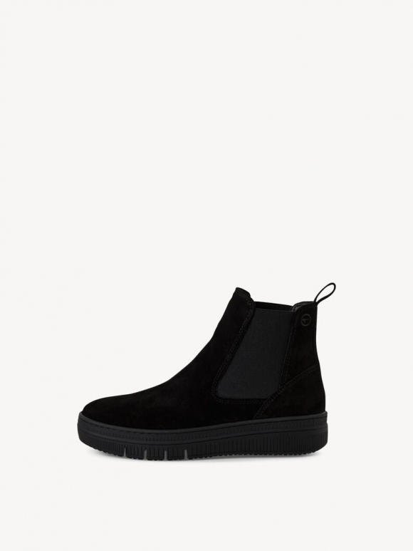 Tamaris Leder Chelsea Boot - Schwarz Tamaris Leder Chelsea Boot - Schwarz