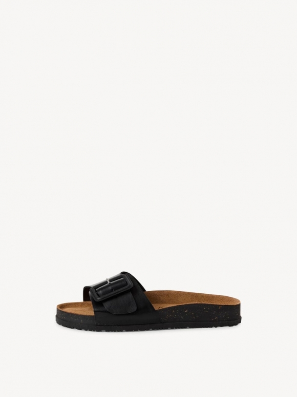 Tamaris Lederpantolette - Schwarz Tamaris Lederpantolette - Schwarz