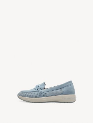 Tamaris Lederslipper - Blau