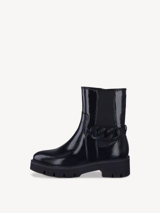 Tamaris Leder Chelsea Boot - Schwarz Tamaris Leder Chelsea Boot - Schwarz
