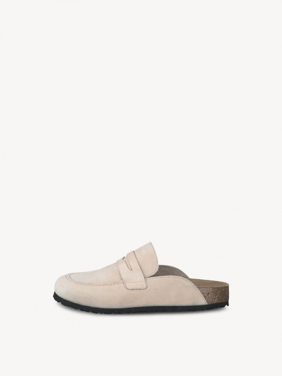 Tamaris Lederpantolette - Grau