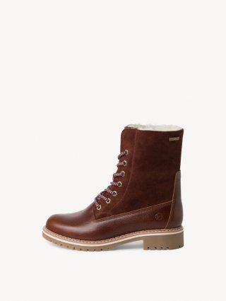 Tamaris Lederstiefelette - Braun Warmfutter Tamaris Lederstiefelette - Braun Warmfutter