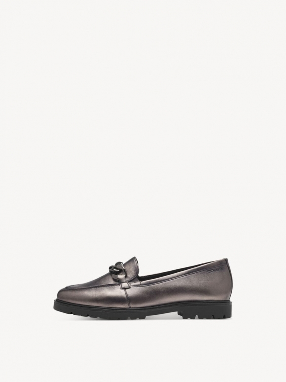 Tamaris Lederslipper - Metallic Tamaris Lederslipper - Metallic