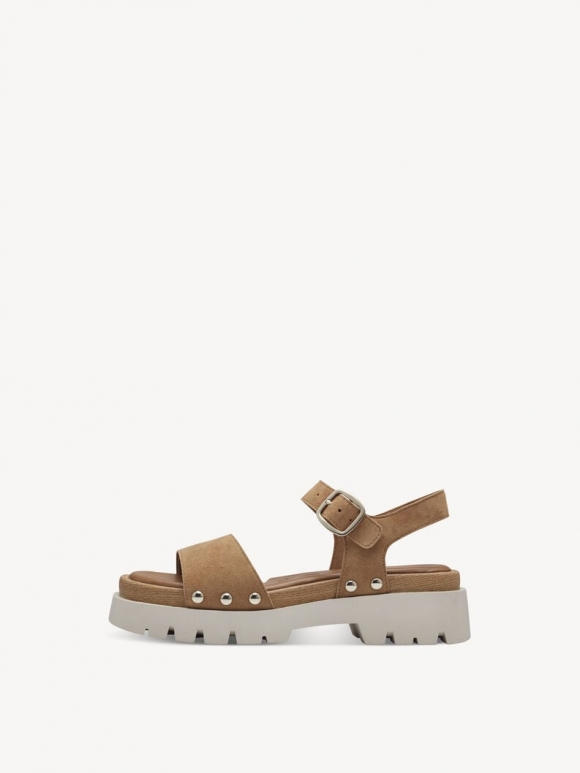 Tamaris Ledersandalette - Braun
