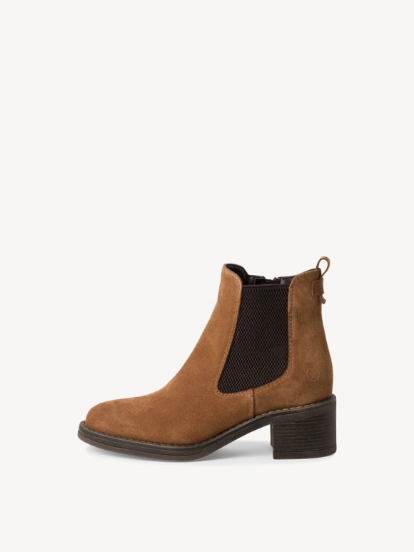 Tamaris Leder Chelsea Boot - Braun Tamaris Leder Chelsea Boot - Braun