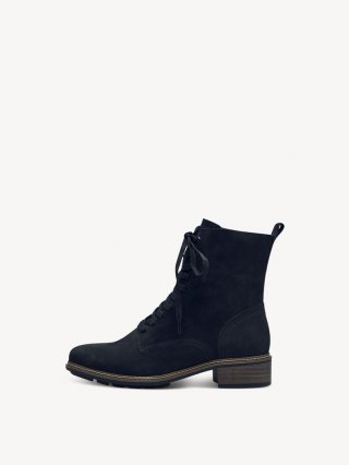 Tamaris Lederstiefelette - Blau Tamaris Lederstiefelette - Blau