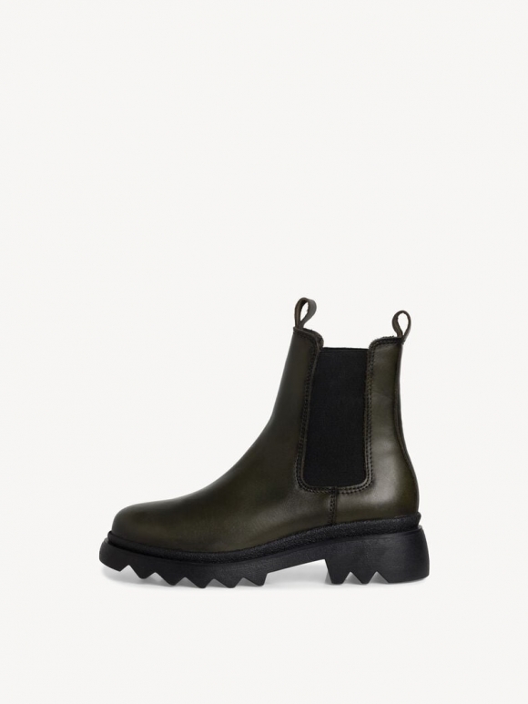 Tamaris Leder Chelsea Boot - Grün