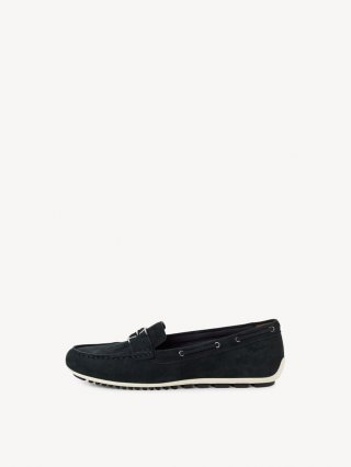 Tamaris Ledermoccassin - Blau Tamaris Ledermoccassin - Blau