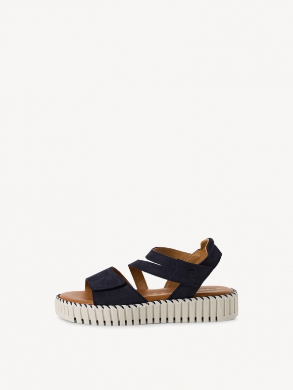 Tamaris Ledersandalette - Blau