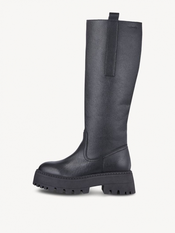 Tamaris Lederstiefel - Schwarz