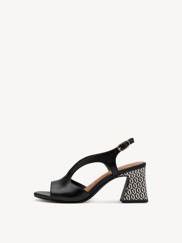 Tamaris Ledersandalette - Schwarz