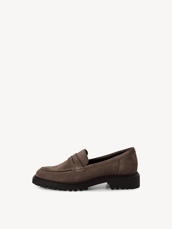 Tamaris Lederslipper - Beige