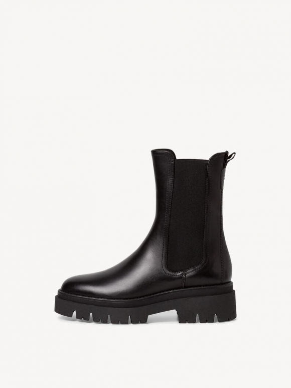 Tamaris Leder Chelsea Boot - Schwarz