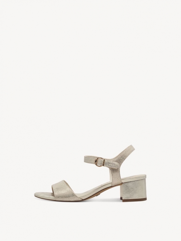 Tamaris Ledersandalette - Gold