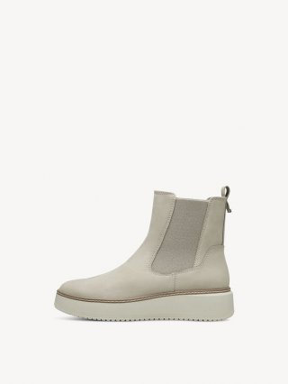 Tamaris Leder Chelsea Boot - Beige