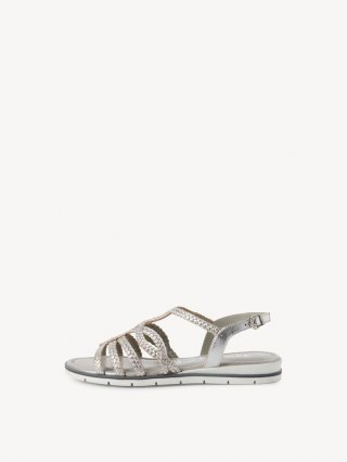 Tamaris Ledersandale - Metallic Tamaris Ledersandale - Metallic