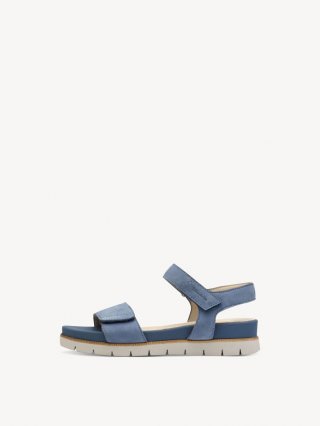 Tamaris Ledersandalette - Blau