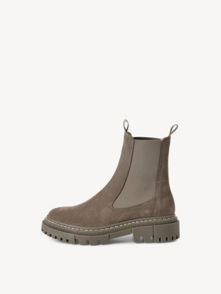 Tamaris Leder Chelsea Boot - Grau Tamaris Leder Chelsea Boot - Grau