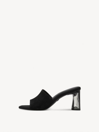 Tamaris Lederpantolette - Schwarz Tamaris Lederpantolette - Schwarz
