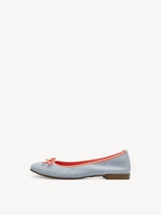 Tamaris Lederballerina - Blau