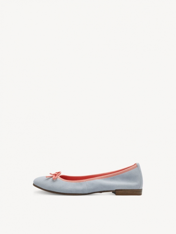Tamaris Lederballerina - Blau