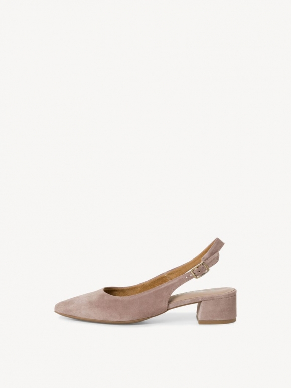 Tamaris Lederslingpumps - Beige Tamaris Lederslingpumps - Beige