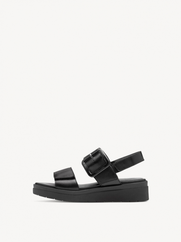 Tamaris Ledersandalette - Schwarz