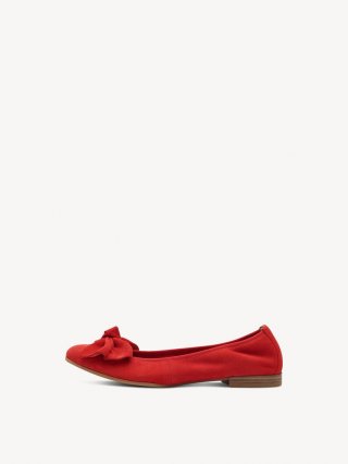 Tamaris Lederballerina - Rot