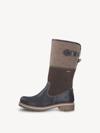 Tamaris Lederstiefel - Braun Warmfutter