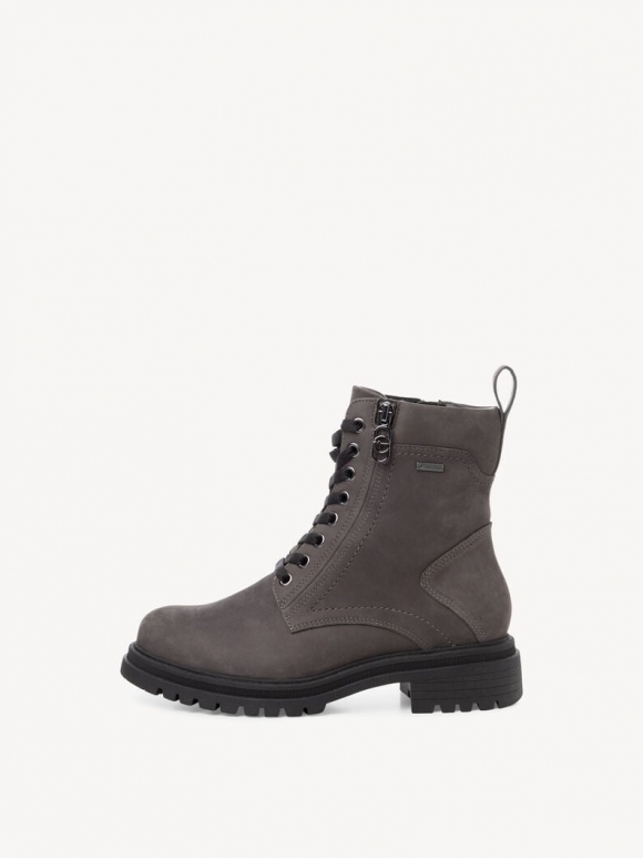Tamaris Leder Stiefelette Gore-tex - Grau