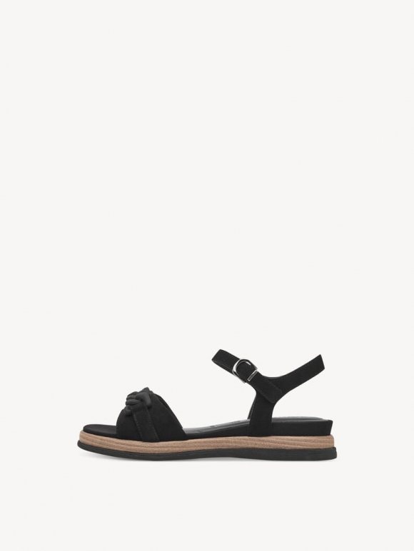 Tamaris Ledersandalette - Schwarz