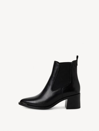 Tamaris Leder Chelsea Boot - Schwarz