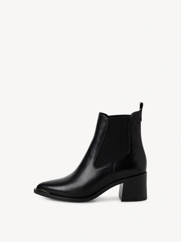 Tamaris Leder Chelsea Boot - Schwarz