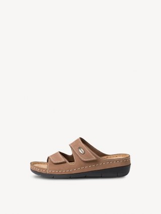 Tamaris Lederpantolette - Beige Tamaris Lederpantolette - Beige