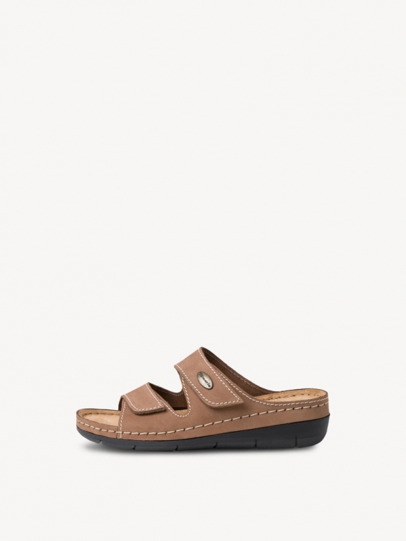 Tamaris Lederpantolette - Beige Tamaris Lederpantolette - Beige