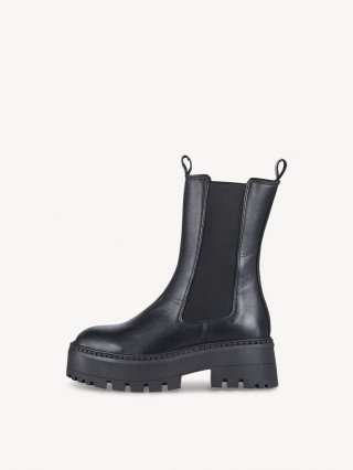 Tamaris Leder Chelsea Boot - Schwarz