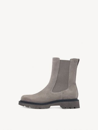Tamaris Leder Chelsea Boot - Grau