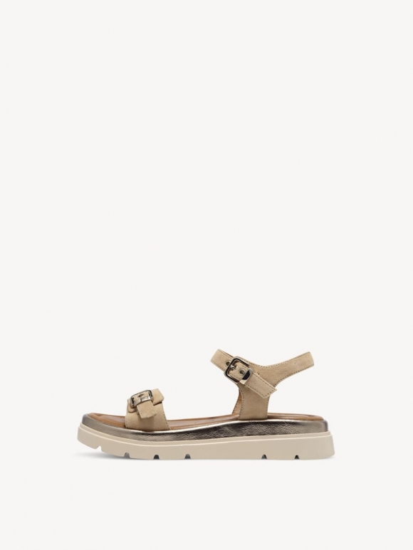 Tamaris Ledersandalette - Braun Tamaris Ledersandalette - Braun